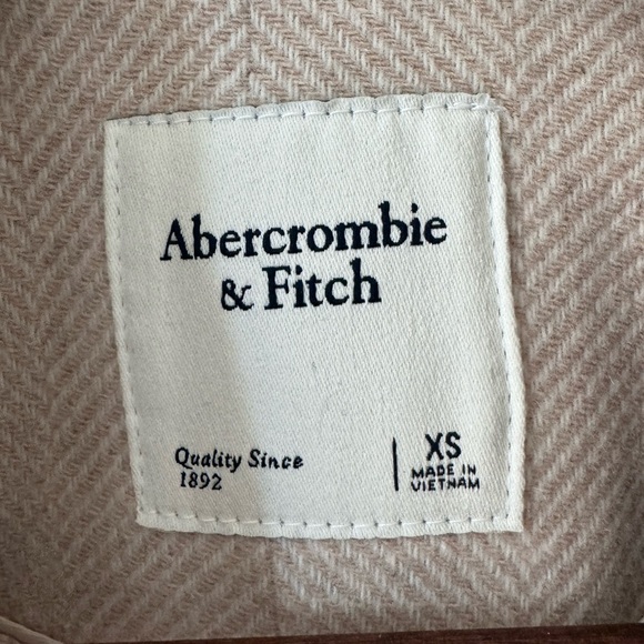 Beige Wool Abercrombie & Fitch Blazer, size XS. - Picture 3 of 7